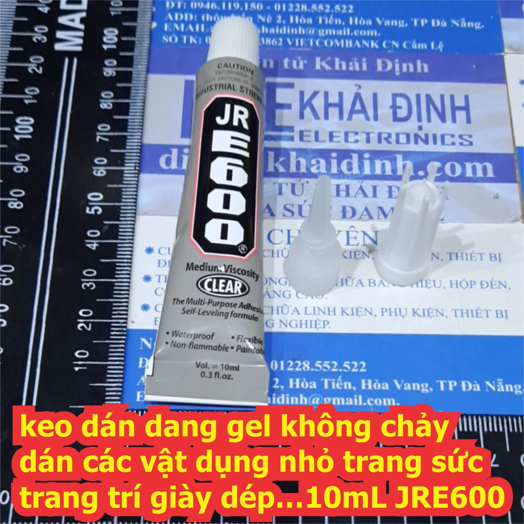 keo dán dang gel không chảy, dán các vật dụng nhỏ trang sức, trang trí giày dép…10mL JRE600 kde6790