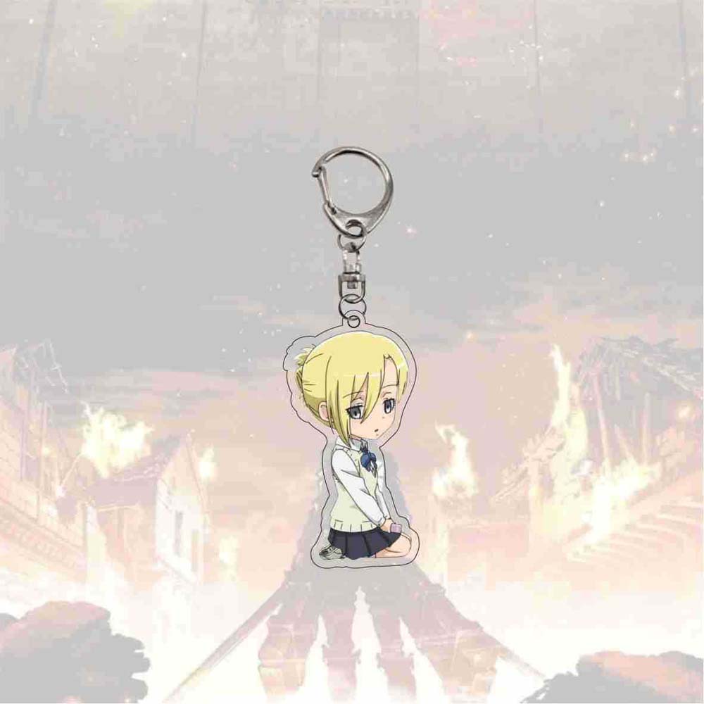 Móc Khóa Họa Tiết Attack On Titan Dễ Thương Bắt Mắt Giá Đỡ