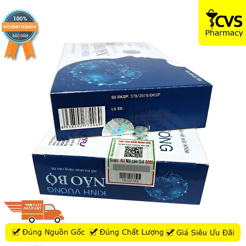 Kinh Vương Não Bộ (Hộp 30 viên) - Hỗ Trợ Chức Năng Não Bộ - cvspharmacy