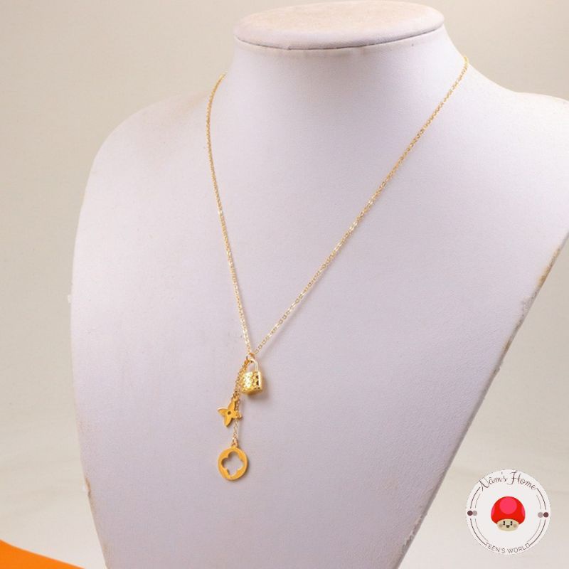 Dây Chuyền Titan Hình Ổ Khóa