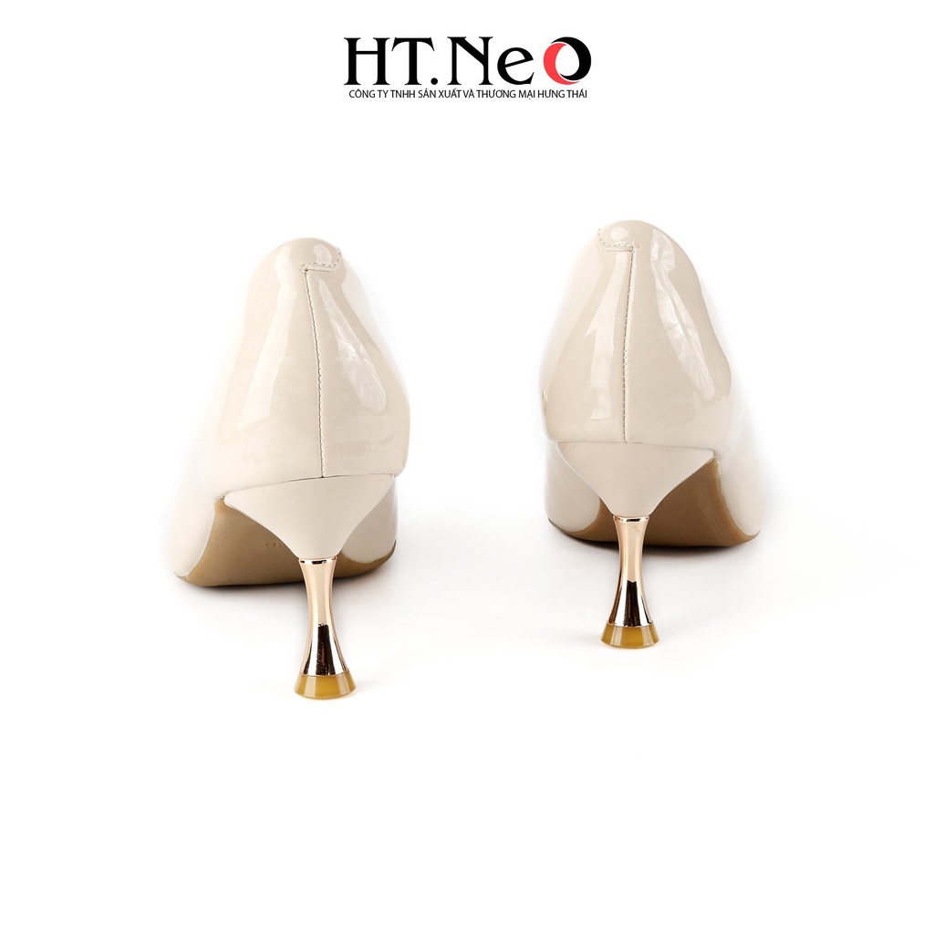 Giày cao gót HT.NEO Thiết kế da mềm mại, đế cao 3 cm, cùng khuy bắt mắt CS245