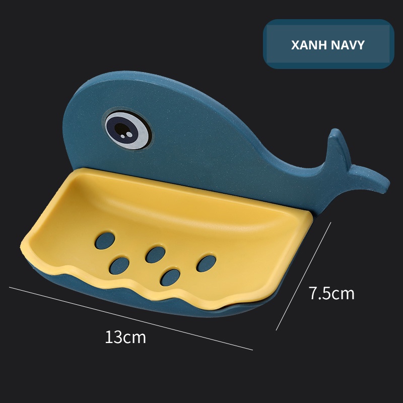 Kệ Đựng Xà Phòng Gắn Tường Nhà Tắm Hình Cá Akii Home NT29