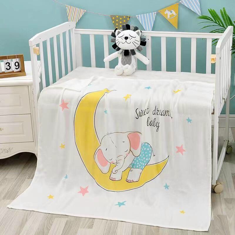 Chăn lụa sợi tre cho bé đi học,mền đắp mùa hè mềm mát thoáng khí, khăn tắm trẻ em, khăn quấn bé