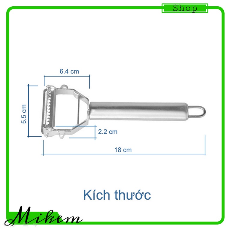 [HCM] Dụng Cụ Bào 2 Chức Năng Inox Cao Cấp Không Gỉ Sét Dụng Cụ Gọt Vỏ + Bào Sợi Dụng Cụ Nhà Bếp