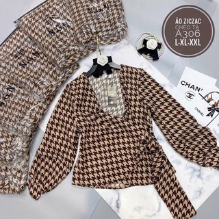 Bigsize áo thun sớ zicazc cột eo a306
