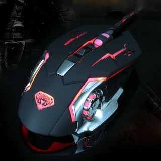 Chuột chuyên dụng cho game 6d divipard g502 led đa màu dpi 3200 - phiên bản silent