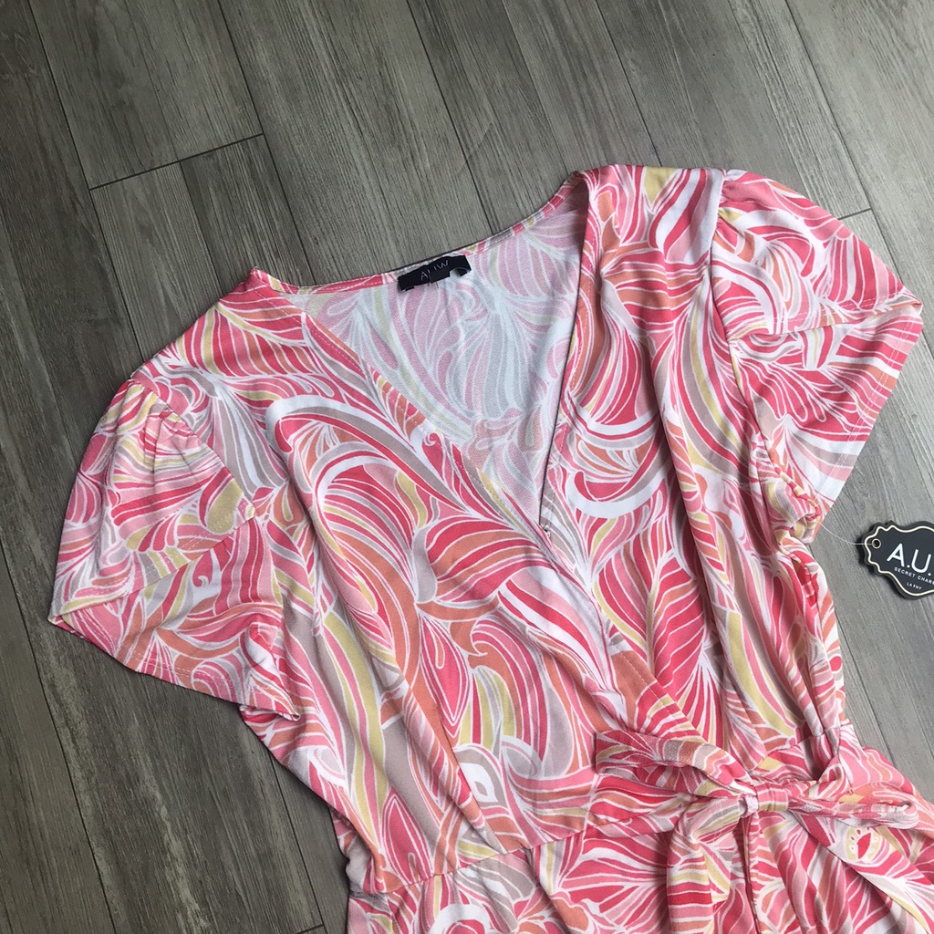 Áo thun nữ, áo thun trung niên vạt chéo xuất khẩu dưu xịn