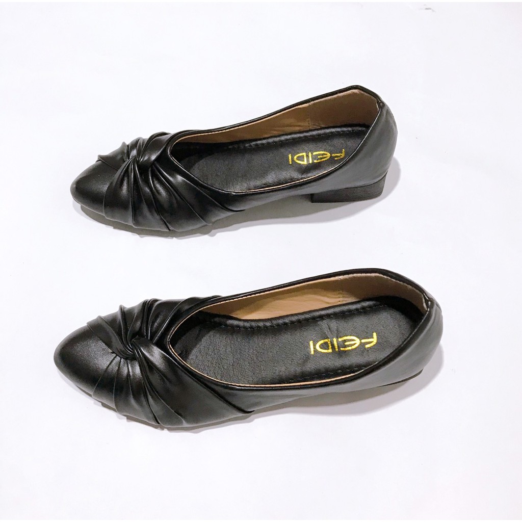 Giày nữ- Giày búp bê mũi nhọn nơ xoắn | BigBuy360 - bigbuy360.vn