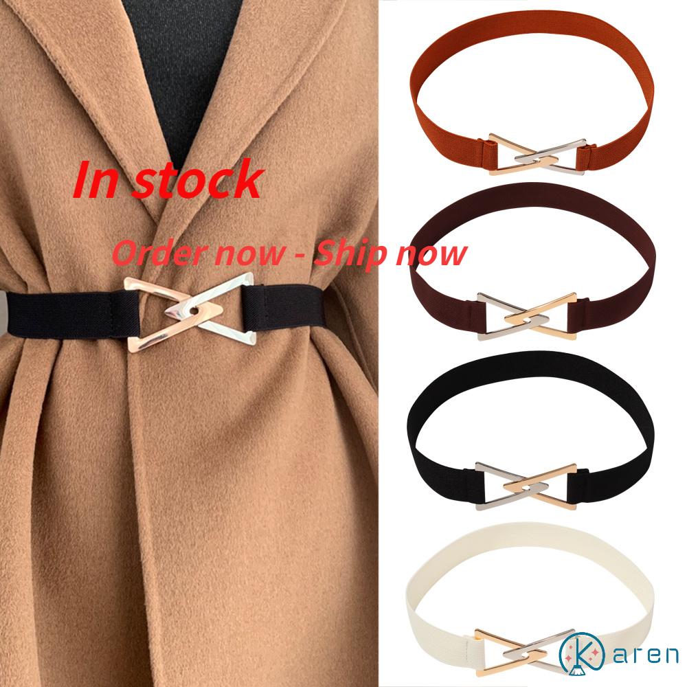 Thắt lưng nữ co giãn phối mặt hình tam giác có thể điều chỉnh nhiều màu thời trang