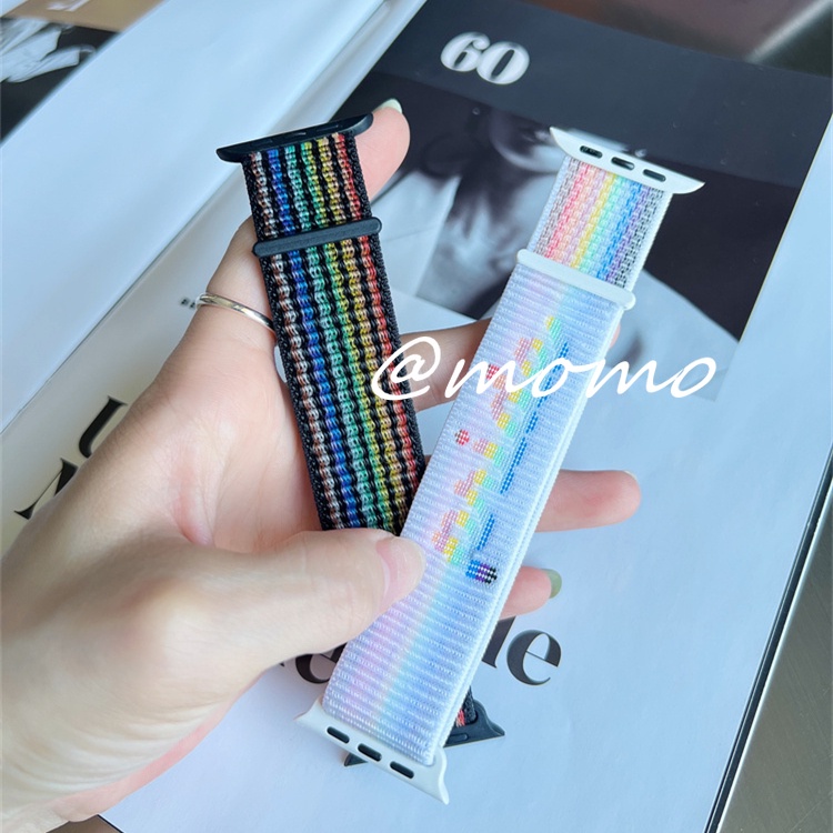 Dây Đeo Nylon Cho Đồng Hồ Thể Thao 45mm 41mm 44mm 41mm 44mm 40mm 42mm 38mm