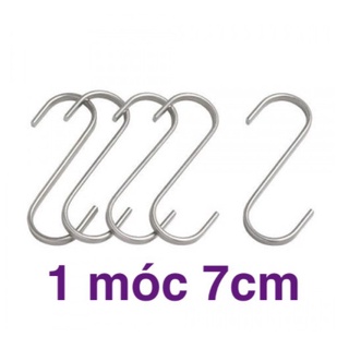 1 móc treo chữ s inox 7 cm
