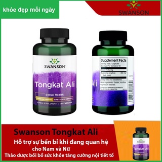 Viên uống Tongkat Ali Swanson 400mg 120 viên