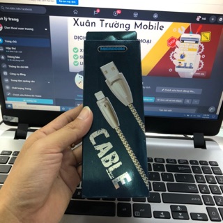 ( Chính Hãng) Cáp Sạc Type C Microcom- Hỗ Trợ Sạc Nhanh- Siêu Bền- An Toàn Với Thiết Bị Điện-Tương Thích Nhiều Dòng Máy