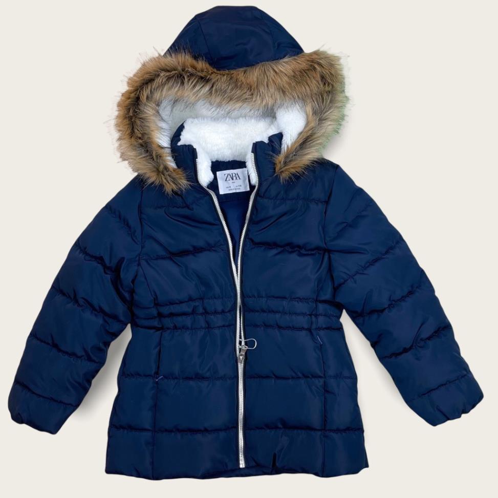 Áo phao litibaby bé gái mũ lông PZ02 size 5/6-13/14 Chính hãng, đổi trả 10 ngày không ưng
