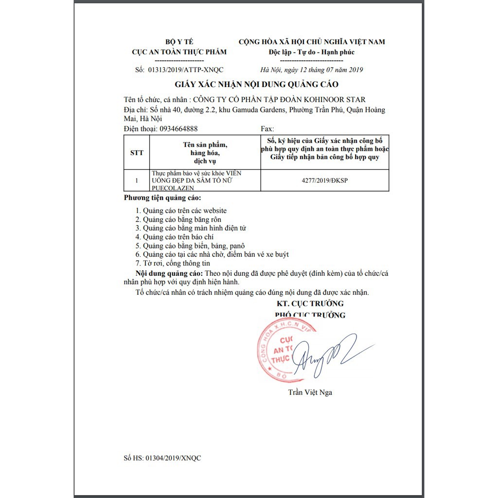 Viên Uống Đẹp Da Sâm Tố Nữ Puecolazen Kohinoor(mẫu mới có mã) | BigBuy360 - bigbuy360.vn