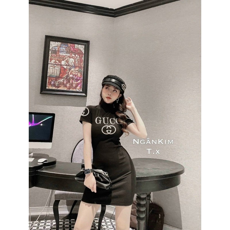 Đầm ôm cổ lọ tay ngắn CNU05 | BigBuy360 - bigbuy360.vn