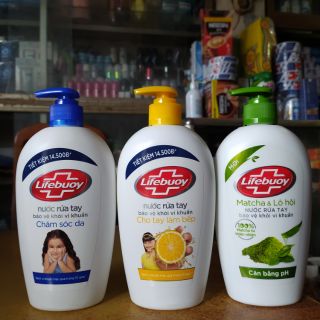 Nước rửa tay lifebuoy matcha& lô hội 500g /1 chai