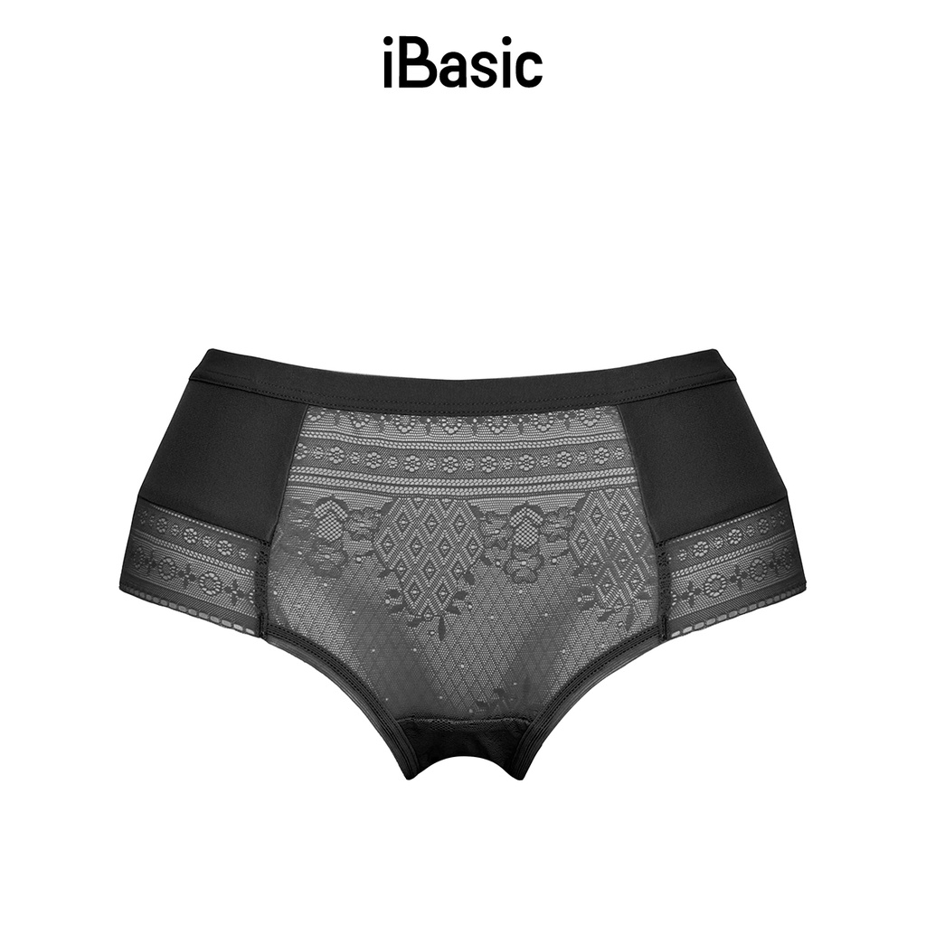 Quần lót thun lạnh phối ren hipster iBasic PANY078