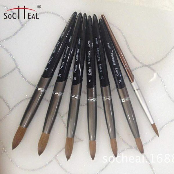 Cọ đắp form móng bột KONISKY GERMANY số 12,14 - 100% lông chồn Thiên Di Nail