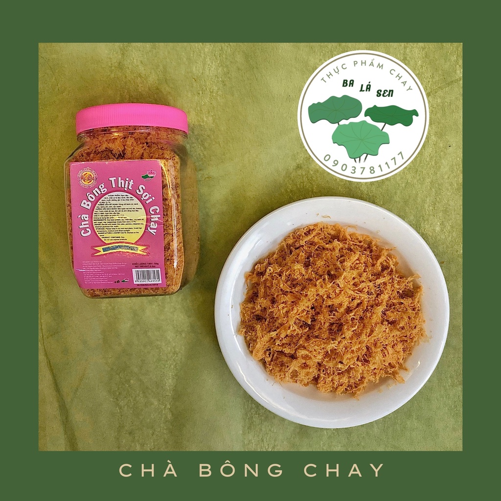 Chà bông thịt sợi chay Âu Lạc chế biến sẵn đóng hộp bảo quản lâu 100gr