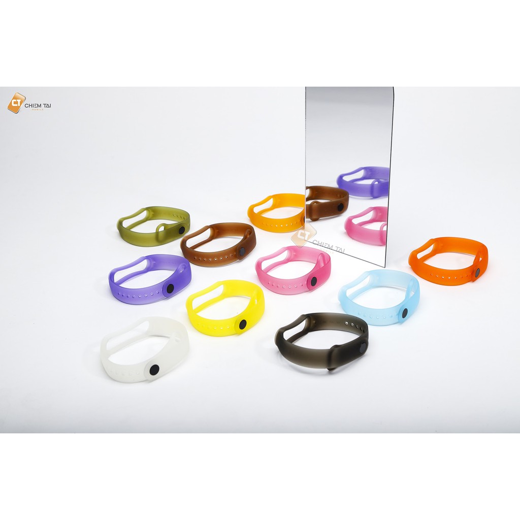 Dây silicone trong suốt Mi band 5