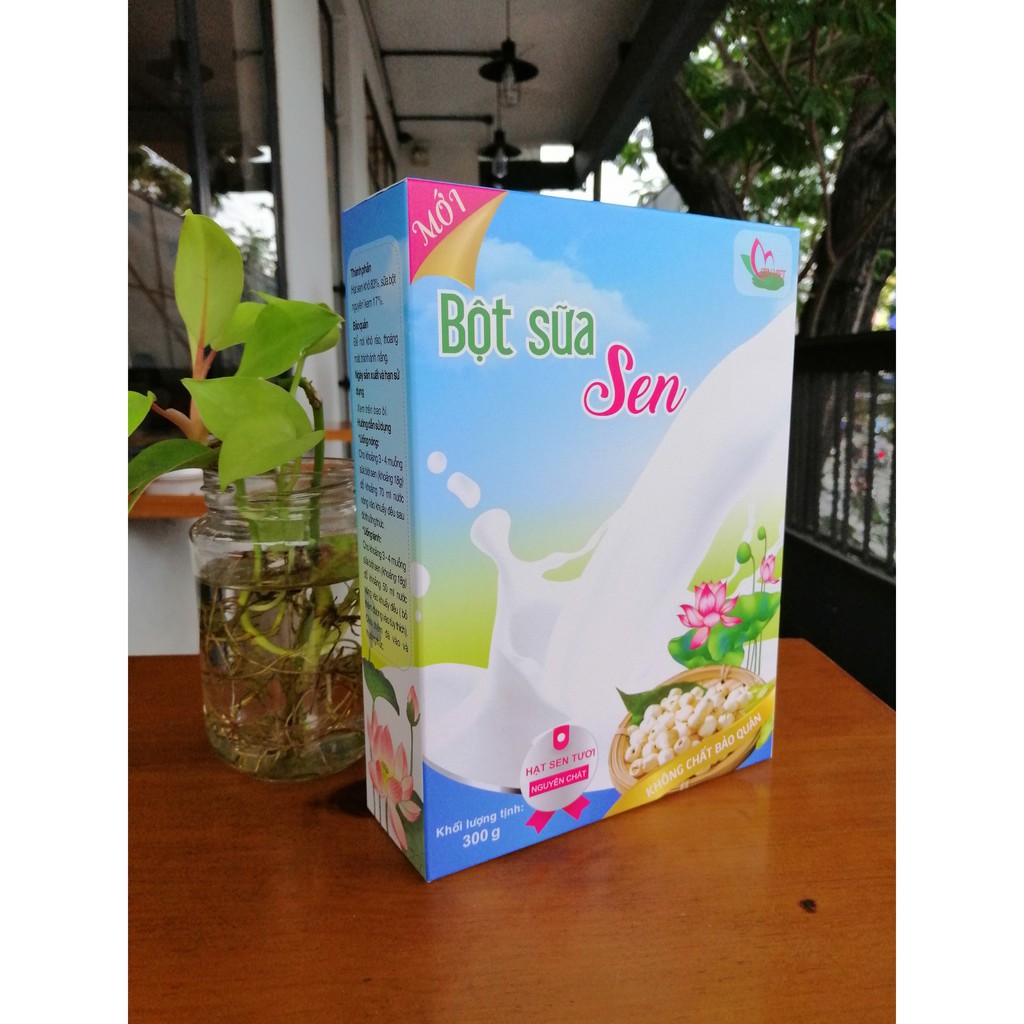 [Mã GROSALE2703 giảm 8% đơn 250K] Sữa Hạt Sen Đồng Tháp Bột Sữa Sen Hộp 300g Thơm Ngon