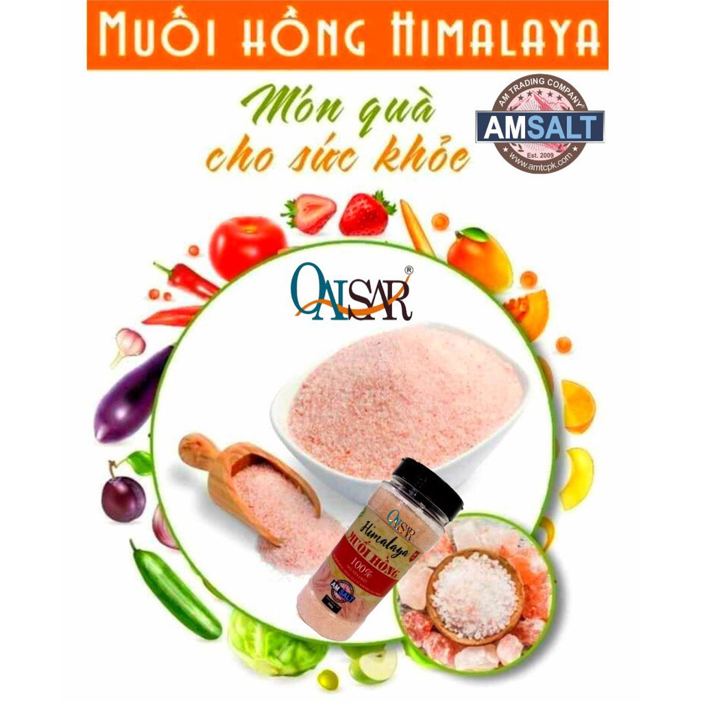 [Nhập Khẩu] Muối Hồng Hymalaya Gia Vị Nấu Ăn, Ngâm Chân Thải Độc, Tắm , Đánh Răng, Xúc Miệng, Massage Ngoài Da