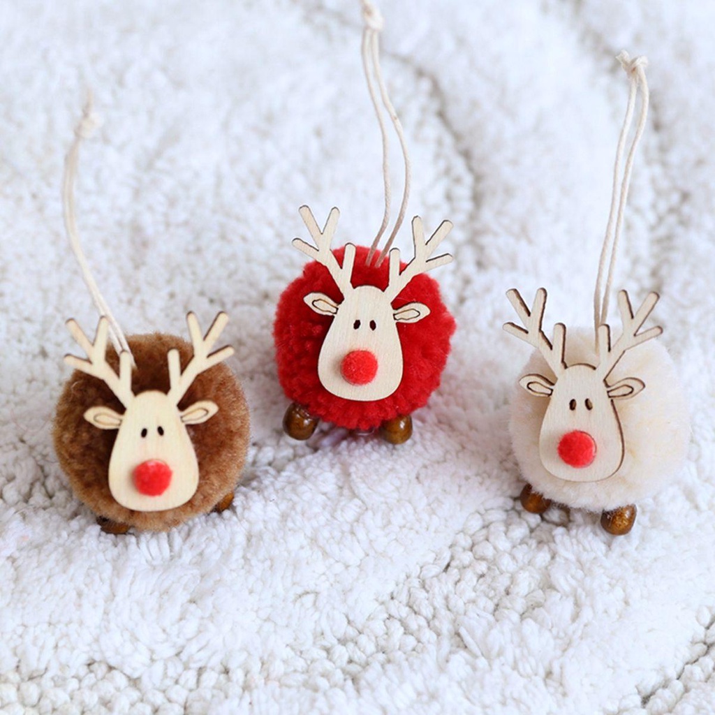 YIYU Tuần Lộc Bằng Len Trang Trí Giáng Sinh Năm Mới