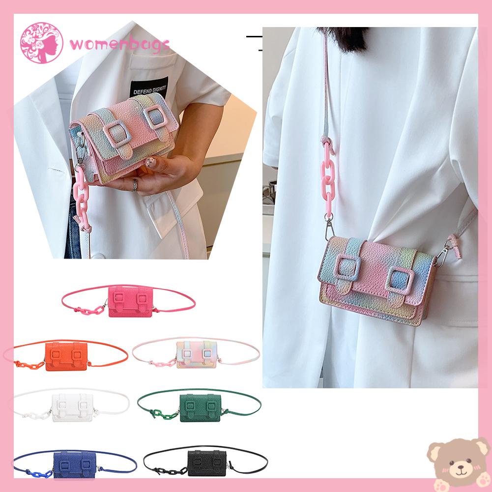 ✿ Wb ✿ Túi Đeo Chéo Da Mini Thời Trang Cho Nữ✿
