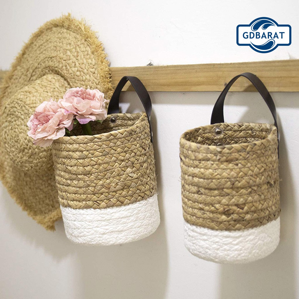 Giỏ Hoa Treo Tường Thiết Kế Đan Mây Độc Đáo Tiện Dụng