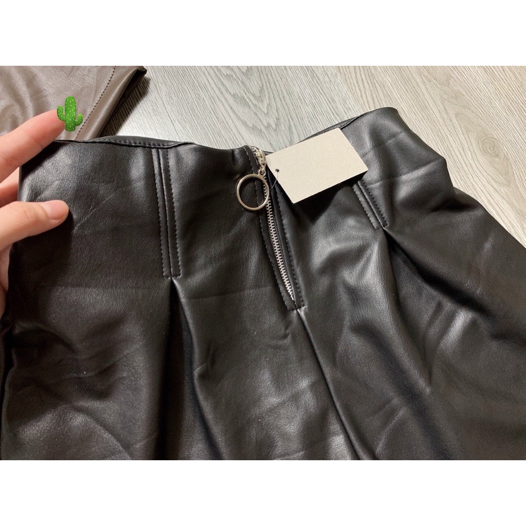 QUẦN DA MỀM DÂY KÉO CÓ LƯNG THUN KIỂU MỚI VỀ SIÊU HOT