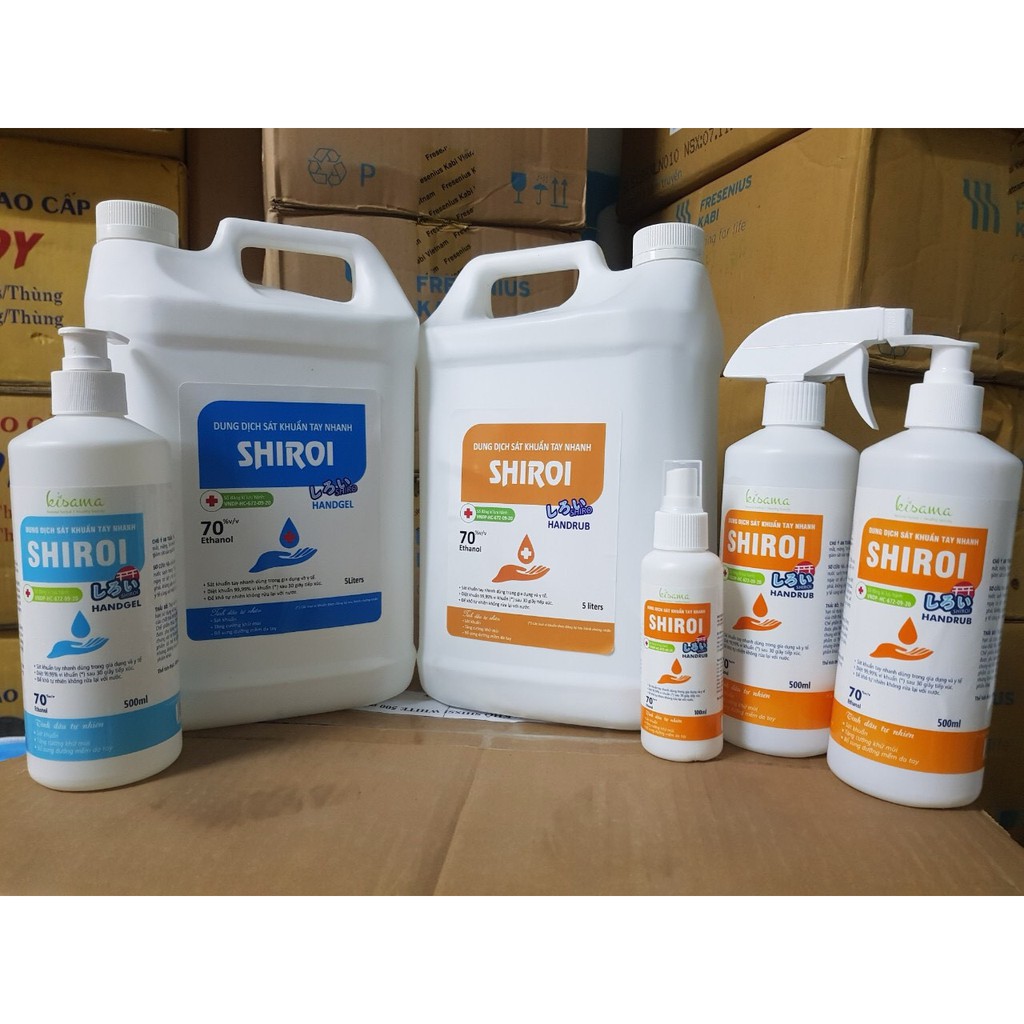 Nước rửa tay khô Shiroi 500ml, sát khuẩn tay, Xịt Khử Khuẩn Tay Nhanh, xuất xứ Việt Nam, phòng ngừa dịch bệnh | BigBuy360 - bigbuy360.vn