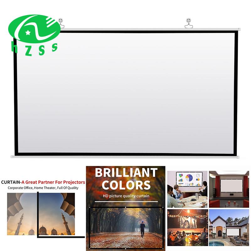 Tấm Phông Nền Trắng 60inch Cho Máy Chiếu Gia Đình