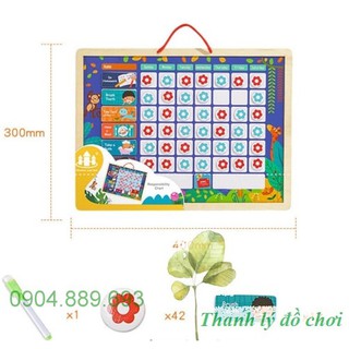Bảng tổng hợp khen thưởng, kỷ luật các ngày trong tuần giúp bé tạo thói quen tốt