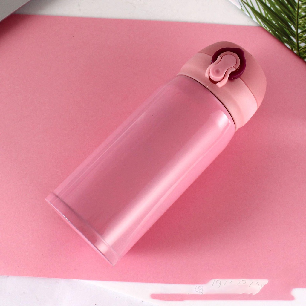 Bình giữ nhiệt - Bình Nước Inox dung tích 350ml Happy Home 1977