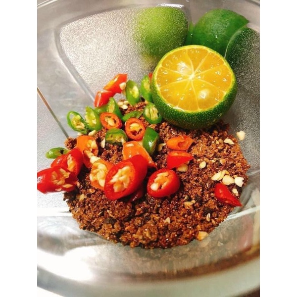 52k hủ 250gr Muối Tôm Rang Tiêu Siêu Cay
