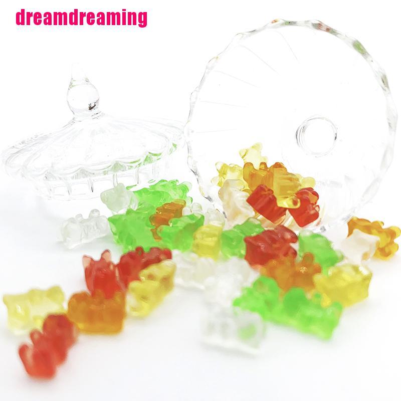 Bộ 20 Mô Hình Gấu Mini Bằng Nhựa Resin Dùng Trang Trí