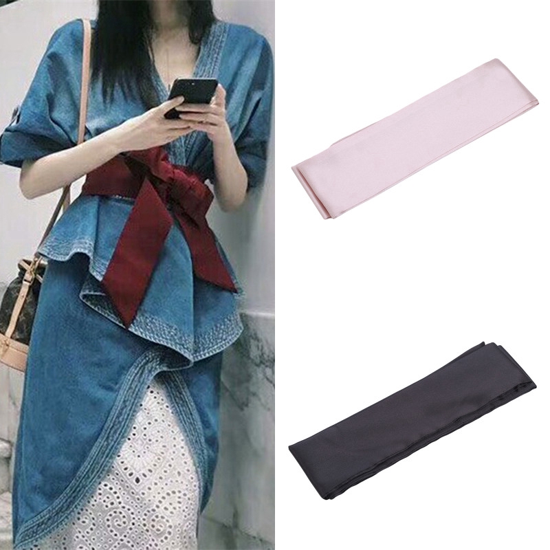 Thắt Lưng Vải Lụa Thiết Kế Thời Trang Dành Cho Nữ