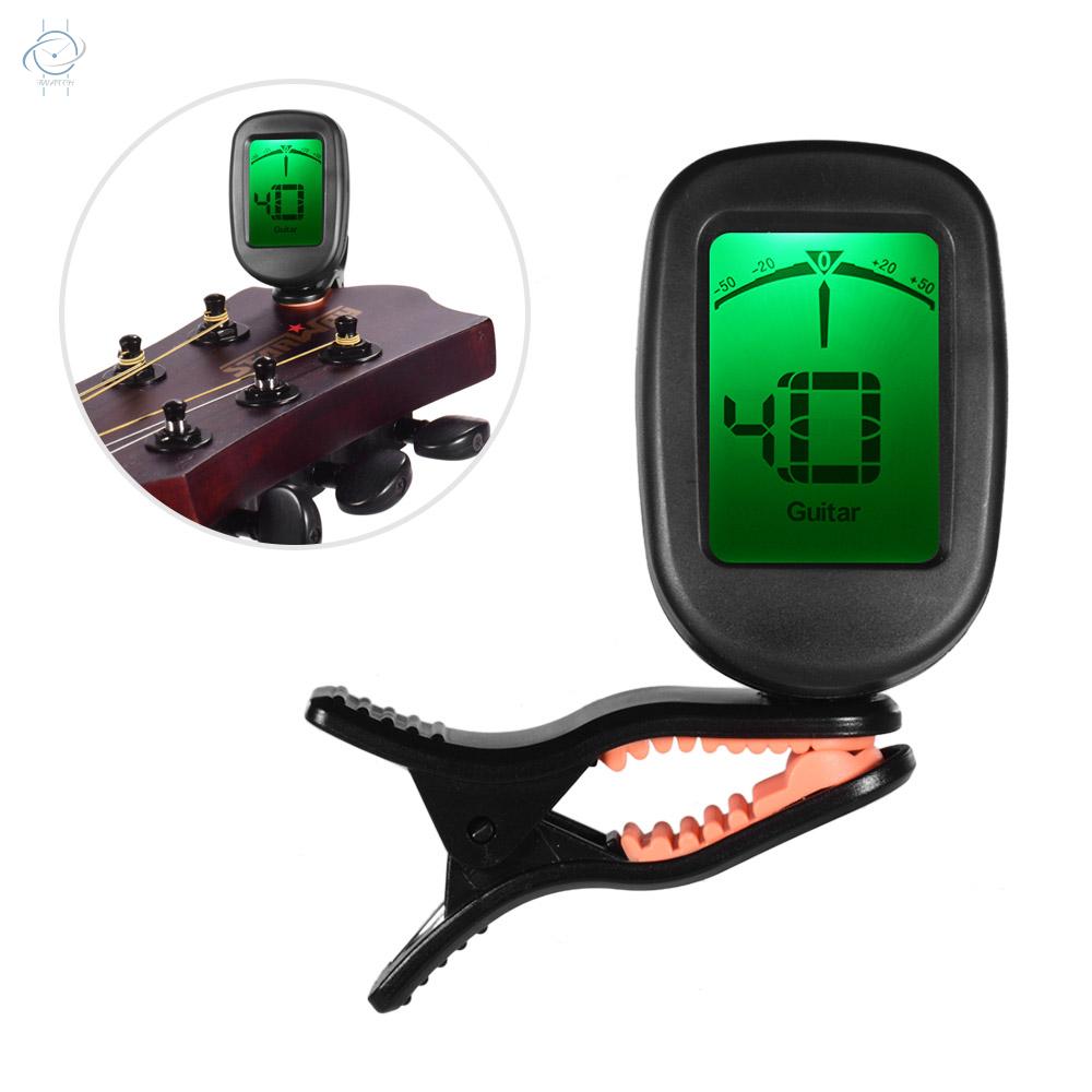 ♫Digital Tuner Clip-On Design LCD Display Vibration Tuning Tuners for Guitar/ Bass/ Violin/ Ukulele/ Banjo/ Chromatic/ F Key/ B Flat Key/ E Flat Key