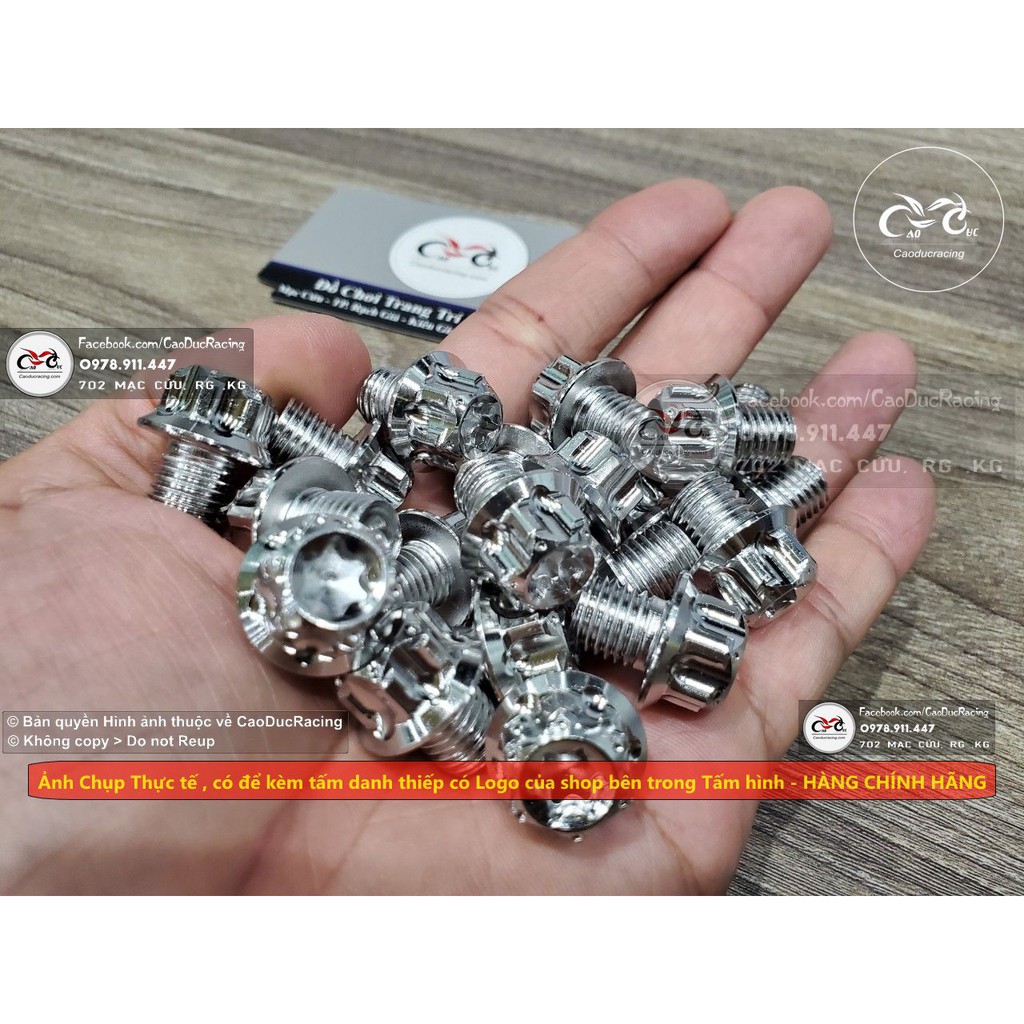 ốc kiếng 10ly ren xuôi salaya inox trắng 304 mẫu S3