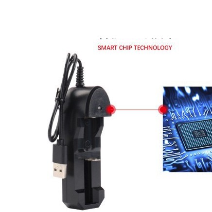 Sạc Đa Năng Đầu Usb Nhiều Khe - Sạc Pin 18650, 14500 - Tự Động Ngắt Khi Pin Đầy