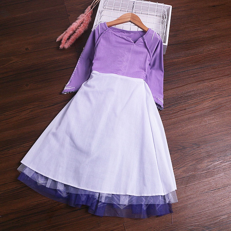 Đầm công chúa bé gái Elsa Frozen 2 mẫu siêu hot kèm tà dài