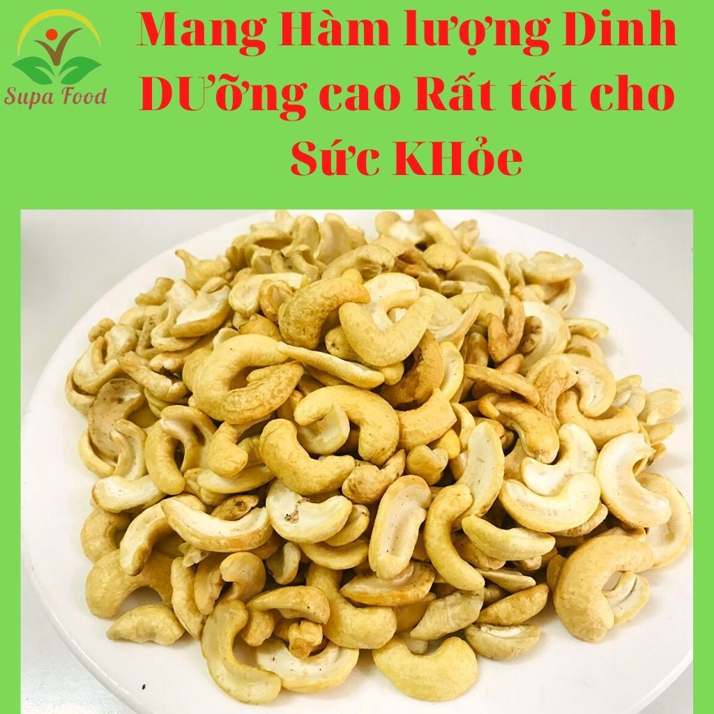 Hạt Điều Nguyên Vị Không Rang Muối, hạt điều vỡ đôi sạch vỏ ngon giòn thơm - Alokids TB