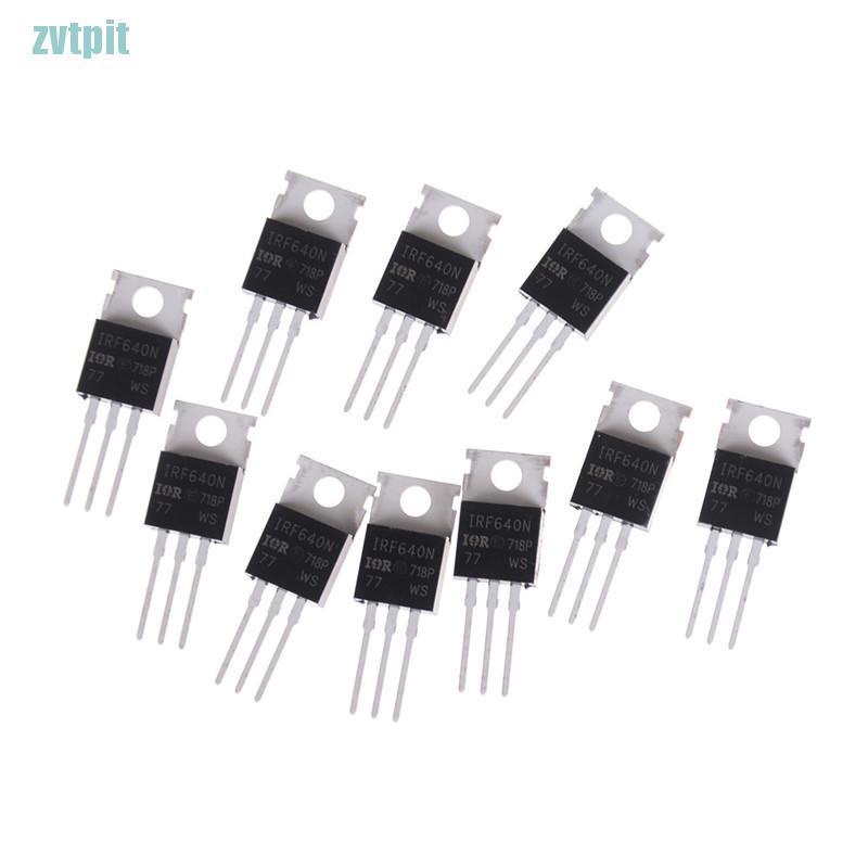 Bộ 10 con chip điện tử Irf640 Irf640N Mosfet 18a 200v To-220 Pt