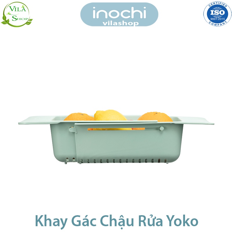 [Chọn Màu] Khay Gác Chậu Rửa Yoko Inochi, Khay Nhựa Đa Năng Điều Chỉnh Kích Thước Gài Bồn Rửa Chén An Toàn Tiện Dụng