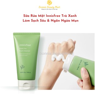Sữa Rửa Mặt Innisfree Trà Xanh - Làm Sạch Sâu & Ngăn Ngừa Mụn