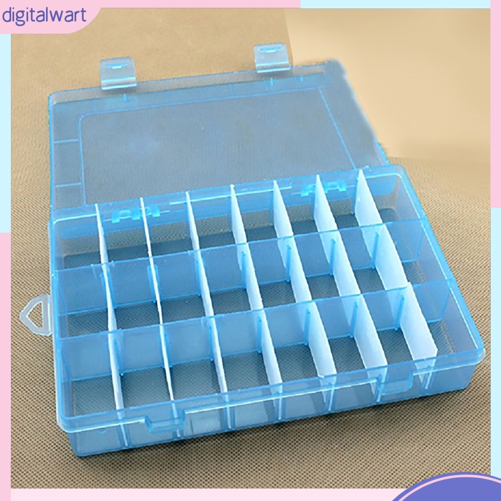 Hộp Nhựa PP Trong Suốt 24 Ngăn Đựng Đồ Thủ Công