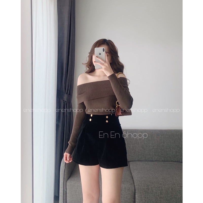 [ẢNH THẬT] Quần short nhung (Q94)
