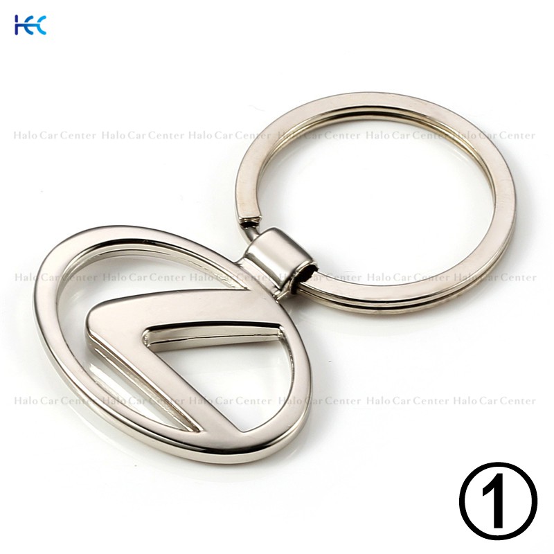 Móc khóa có in logo LEXUS bằng kim loại cho xe moto