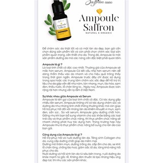 Tinh chất Ampoule saffron